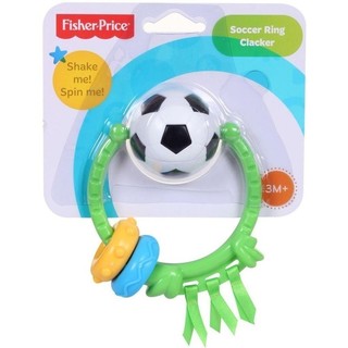 Fisher Price - Newborn Soccer Ring Clacker (Green)