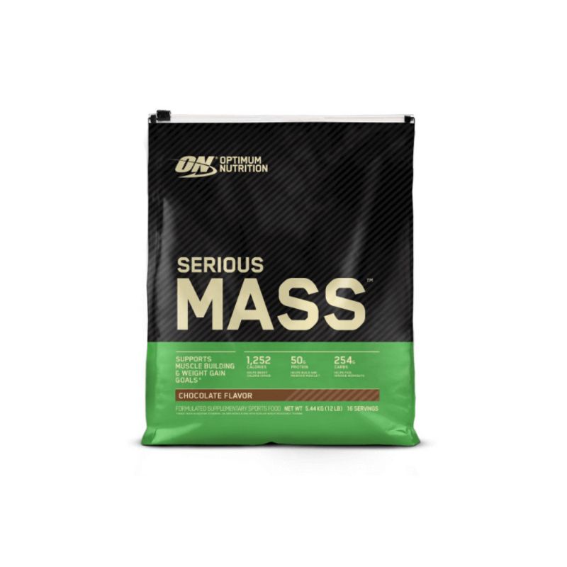 Optimum Nutrition - Serious Mass เพิ่มนํ้าหนัก 12Lbs/5.44kg.