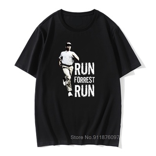 เสื้อยืดลําลอง แขนสั้น พิมพ์ลายกราฟฟิค Forrest Gump Run Forest สไตล์เรโทร สําหรับผู้ชาย