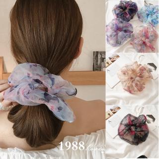 CICI ยางรัดผมโดนัท ไซส์บิ๊ก Plus Size Floral Hair Rope 6 Colors