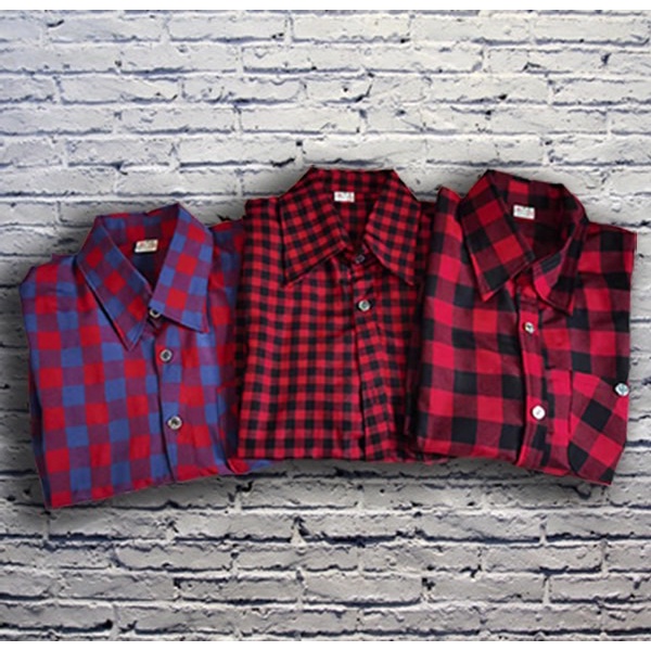 เสื้อลายสก็อต เสื้อเชิ้ต เสื้้อลายสก็อตแขนยาวมีS-XLเชิ้ตทำงาน มีลายให้เลือกเยอะค่ะ