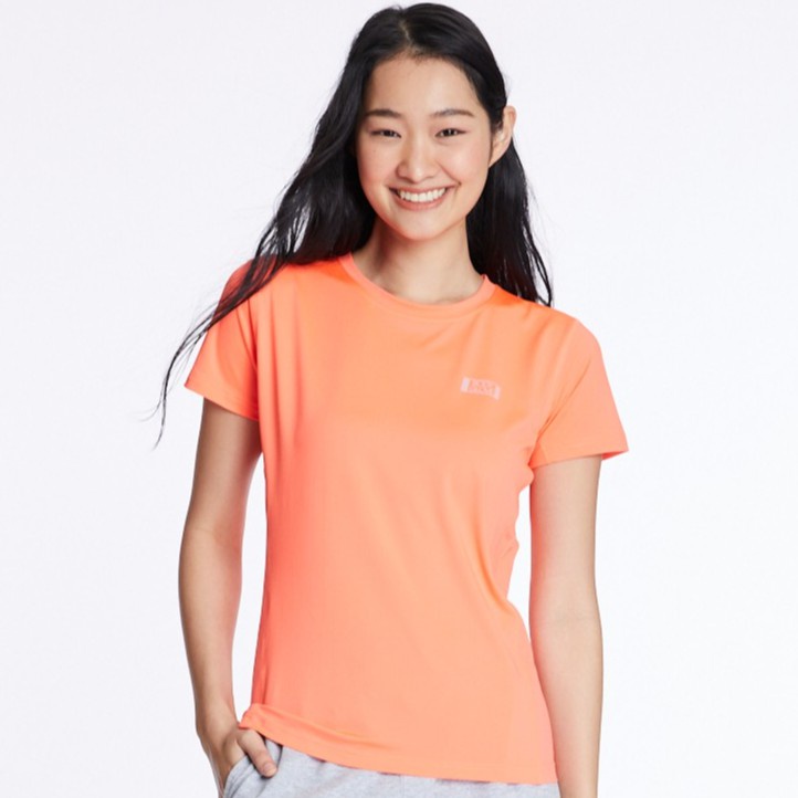 ❀✓❈BODY GLOVE Women's Basic Drycool T-Shirt เสื้อยืด ผู้หญิง สีส้ม-541