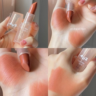4U2 𝐏𝐎𝐖𝐃𝐄𝐑 𝐌𝐀𝐓𝐓𝐄 𝐋𝐈𝐏𝐒𝐓𝐈𝐂𝐊 ◡̎ หาไม่ค่อยได้สีนู้ดสวยแบบนี้  ความส้มชานม ละมุน