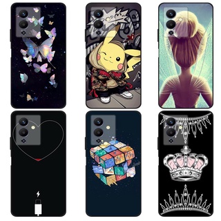 เคส Infinix Note 12 5G Note12 Pro 5G Case การ์ตูน Pikachu Soft Black TPU เคสซิลิโคน โทรศัพท์มือถือ ซิลิโคนแบบนิ่ม เคส