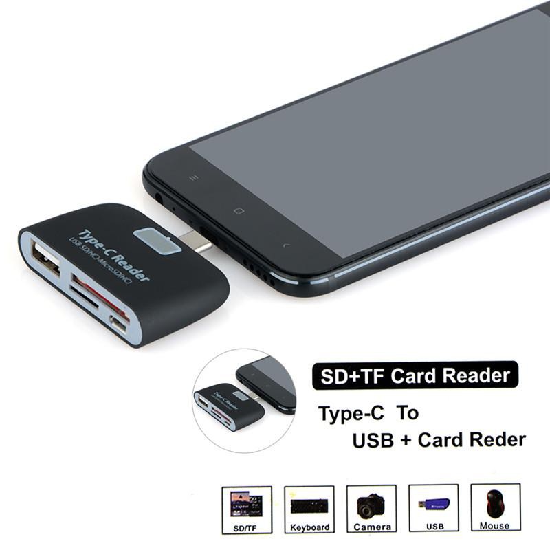 ลดราคา Card Reader USB 3.1 USB-C Card Reader Connection Adapter Hub TF SD for Type-C PC Phone #ค้นหาเพิ่มเติม สาย TV HDMI Lightning To RJ45 เสาอากาศ WIFI USB C HDMI VGA