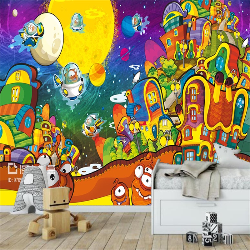 House wall boy room วอลล์เปเปอร์ paper s room 3d kidsmous การ์ตูนอนุบาล พื้นหลัง ผนังสร้างสรรค์