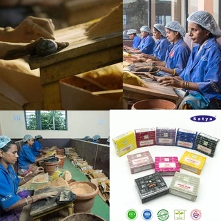 Satya กำยานอินเดีย เกรดพรีเมี่ยม 10 กลิ่น กล่องใหญ่ Nag Champa Super Hit เลือดมังกร พาโลซานโต ไวท์เสจ กุหลาบ ไม้จันทน์
