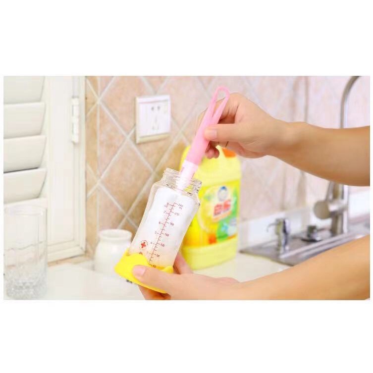 แปรงล้างขวดนมแบบถอดได้ แปรงล้างขวดนม