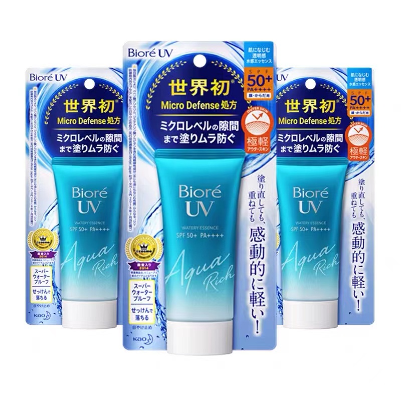 Biore UV Aqua Rich SPF50++PA++ /Biore บิโอเร ยูวี อควา ริช ไวท์เทนนิ่ง เอสเซ็นส์ เอสพีเอฟ50+พีเอ+++ 50