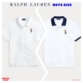 RALPH LAUREN BEAR COTTON MESH POLO ( BOYS SIZE 8-20 YEARS )