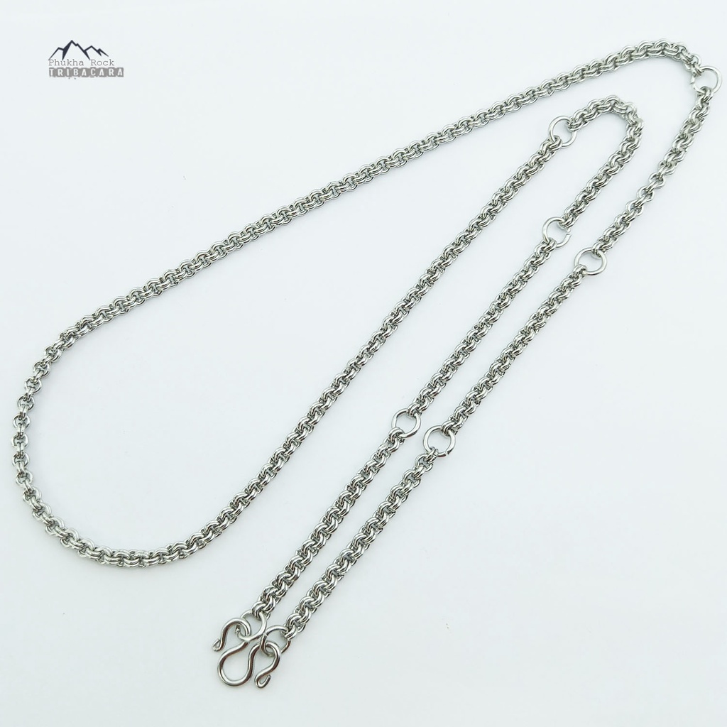 M03 ลายห่วงคู่ ขนาด 3-8 มม ห้อยพระ 1-9 องค์ สวย แข็งแรง สร้อยคอ ห้อยพระ สร้อยสแตนเลสแท้ สร้อยพระ - รูปที่ 5