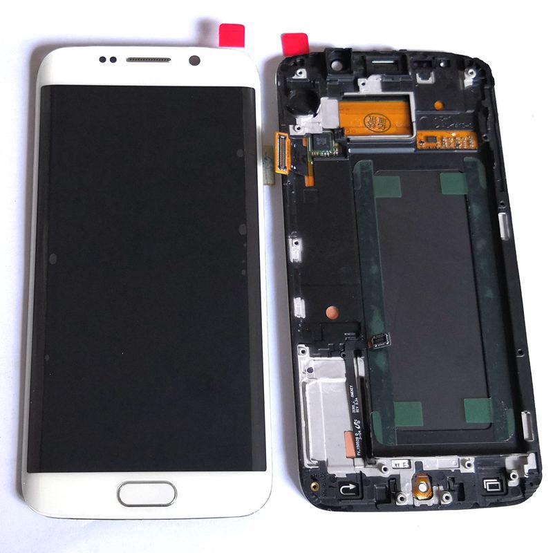 กรอบกระจกหน้าจอ LCD สำหรับ Samsung Galaxy S6 Edge G925f g925