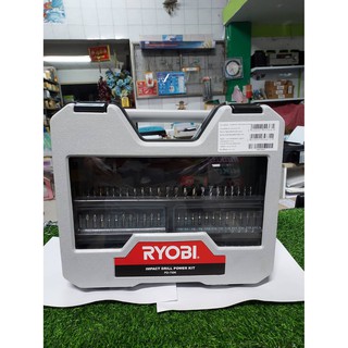 RYOBI สว่านกระแทกไฟฟ้า รุ่น PD-750VR หัวจับดอก13mm. 750w. พร้อมอุปกรณ์ 75 ชิ้น