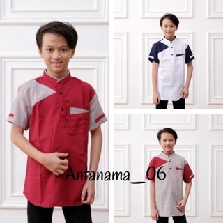 เสื้อแขนสั้น ลาย Koko Kurta สําหรับเด็กวัยรุ่น 8-15 ปี