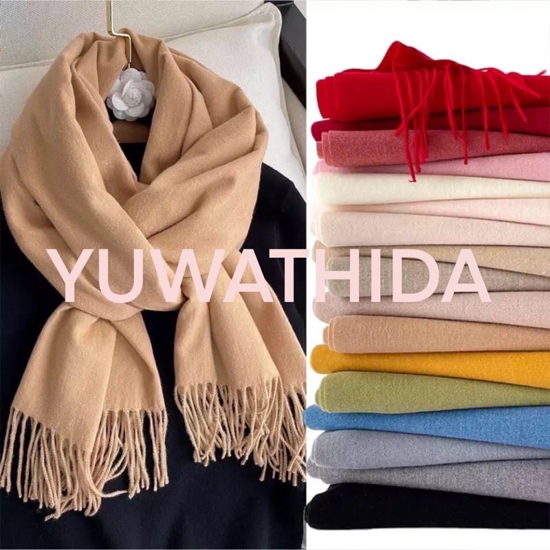 ผ้าคลุมไหล่ แคชเมียร์หนา ขนาด 200 * 70ซม ผ้าพันคอ Cashmere ผ้าพันค | Shopee  Thailand