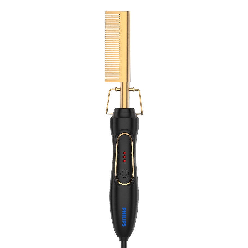 Philips หวีตรง หวีรีดตรงไฟฟ้า แปรงหวีไฟฟ้าผมตรง Hair Straightener เครื่องหนีบผม  รับประกัน หวีผมเปีย
