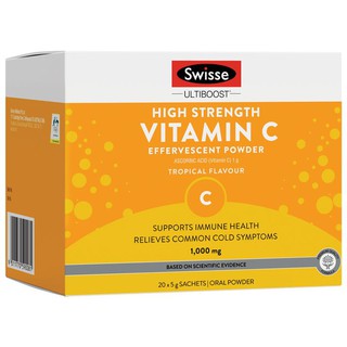 Swisse Vitamin C Effervescent Powder 20 X 5g