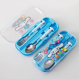 ชุดเซตช้อนส้อมพร้อมกล่องใส่ Cutlery set for Kids