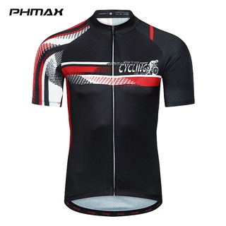Phmax เสื้อปั่นจักรยาน แขนสั้น ผู้ชาย แห้งเร็ว ฤดูร้อน เสื้อจักรยานเสือภูเขา