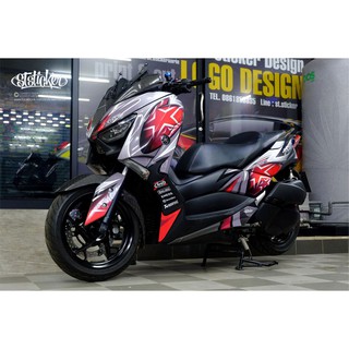 สติกเกอร์ Xmax300 2018-2022 ลาย Racing Stars | สติกเกอร์คุณภาพ3M ©เอส.ที.สติกเกอร์