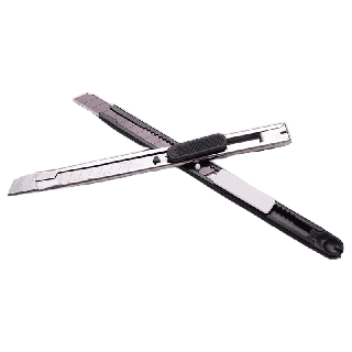 โปรโมชั่น : 426TOOL มีดคัตเตอร์สีเงินซื้อ 1 แถม 1 อเนกประสงค์ ด้ามแสตนเลส คัตเตอร์เหล็กเล็ก อุปกรณ์สำนักงาน