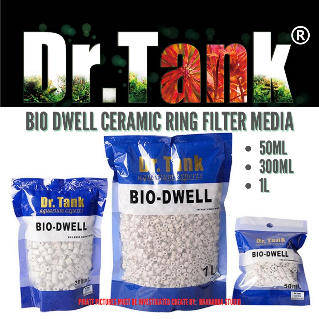 DR.TANK Bio Dwell Ceramic Ring Filter Media 50ML / 300ML / 1L