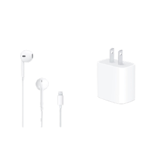 [แพ็คสุดคุ้ม] หูฟัง Apple Earpods with Lightning Connector ใช้กับรุ่น iPhone ทุกรุ่น + Apple 20W USB-C Power Adapter l iStudio By Copperwired