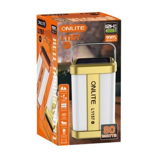 ONLITE Rechargeable Light รุ่น L1157 โคมไฟอเนกประสงค์ขนาดพกพา  แสงสว่าง 12 SMD ให้ความสว่าง 360° พร้อมแผง