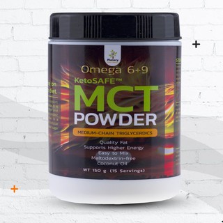 MCT Oil Powder Omega 6+ 9 อร่อย ได้คุณภาพ 150 g คีโตเจนิค อาหารคีโต KETO SAFE