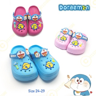 🔥พร้อมส่ง🔥Doraemon แท้💯%  รุ่น DT-23 รองเท้าเด็ก รองเท้าแตะ หัวโต โดเรม่อน ไซส์ 24-35