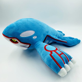 ตุ๊กตายัดนุ่น ยัดนุ่น การ์ตูนสัตว์ Kyogre โปเกม่อน น่ารัก ขนาด 37 ซม. ของเล่นสําหรับเด็ก