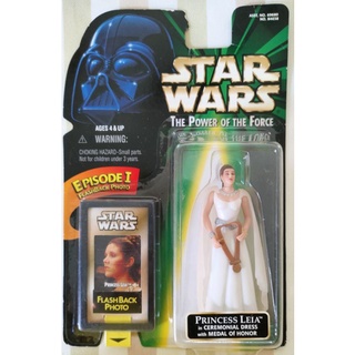 Star Wars The Power of the Force Princess Leia In Ceremonial Dress Action Figure 3.75"