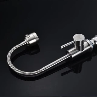 BAANHARDWARE ก๊อกอ่างล้างจาน สแตนเลสแท้ 304 ปรับได้ 2 ระดับ หมุนได้ MA-B-S1006