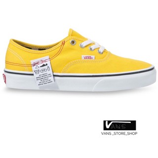 VANS AUTHENTIC DIY LEMON CHROME TRUE WHITE SNEAKERS สินค้ามีประกันแท้