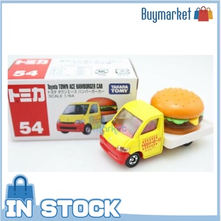 [ต้นฉบับ] ใหม่ Takara Tomica Tomy #54 Toyota Town Ace Hamberger 1/64 Diecast Toy Car Japan