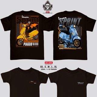 เสื้อยืด พิมพ์ลาย Karimake VESPA SPRINT VESPA MATIC สําหรับผู้ชายS-5XL