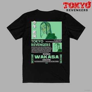 เสื้อยืดแขนสั้นลําลอง ทรงหลวม พิมพ์ลายอนิเมะ Tokyo Revengers Wakasa Imaushi Brahman น่ารัก สําหรับผู้ชาย และผู้หญิงS-5XL