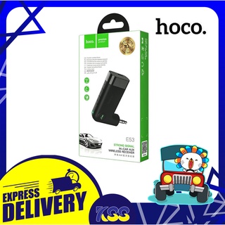 HOCO E53 Wireless receiver Dawn sound in-car AUX อุปกรณ์เชื่อมสัญญาณบูลทูธในรถยนต์