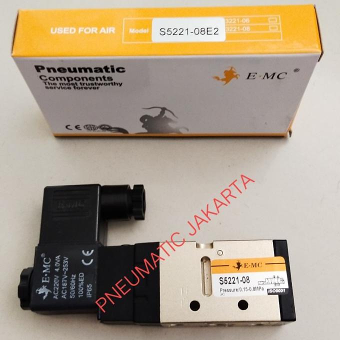 วาล์วโซลินอยด์ S5221-08 Vf3130 E2 E4 คอยล์ซ็อกเก็ตนิวเมติก Emc