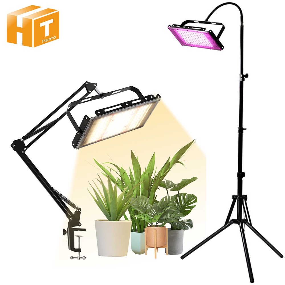 ไฟ LED 50W 100W ฟูลสเปกตรัม ไฟปลูกพืช AC 220V ไฟฟลัดไลท์ LED ไฟฟลัดไลท์ พร้อมสวิตช์เปิด / ปิด ขาตั้งกล้อง ปรับได้ ความสูง สําหรับปลูกต้นไม้ ดอกไม้