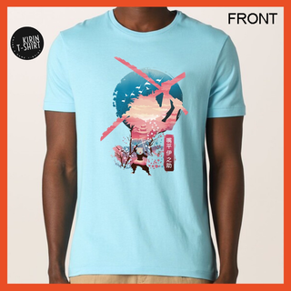 [S-5XL]เสื้อยืด ผ้าฝ้าย 100% พิมพ์ลาย Demon Slayer Inosuke Hashibira Combed 30s Dtf Kimetsu No Yaiba 03 สีฟ้าอ่อน สําหรั