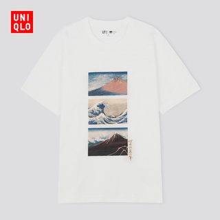 เสื้อครอปสายฝอ - เสื้อยืดแขนสั้นUniqloHokusaiFuji(Ut)442281