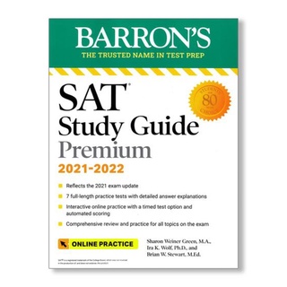 DKTODAY หนังสือ Barrons SAT Study Guide Premium, 2021-2022