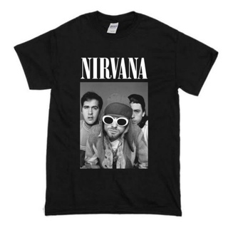 เสื้อยืดสีขาวเสื้อยืด ลาย Nirvana BAND KURT Crystal DAVES-4XL