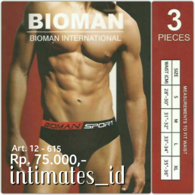 BIOMAN SPORT MENS UNDERWEAR 12-615