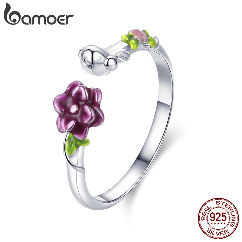 BAMOER 925 Silver Fashion Rings Forest Story SCR462