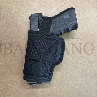 ซองปืนติดกระเป๋าผ้าแบบตีนตุ๊กแกแปะ P365, Glock 19