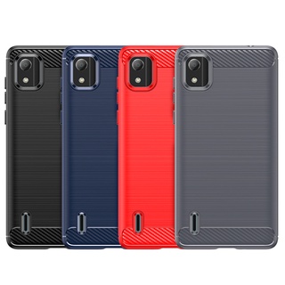 Nokia C2 รุ่นที่ 2 เกราะกันกระแทก คาร์บอนไฟเบอร์ แปรงไฮบริด TPU เคส