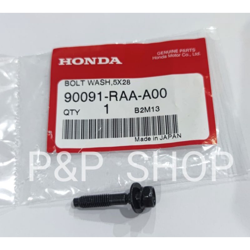 น็อตเสื้อกรองอากาศ HONDA CIVIC FC-FK/FE E:HEV / เครื่อง1.5 TURBO แท้ห้าง  90091-RAA-A00