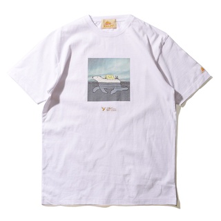 Frekstore x Kelty เสื้อยืดคอกลม แขนสั้น ผ้าฝ้ายแท้ พิมพ์ลายหมีขั้วโลก ทรงหลวม แฟชั่น สําหรับว่ายน้ําเสื้อยืด